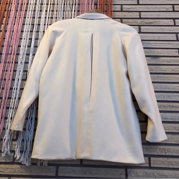 80's Off-White Wool Blazer - Wool Suit Jacket - Size 8 - 10 - 80's Men's Wear - Picture 9 of 10